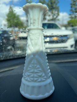 1950’s Vintage Milk Glass Vase