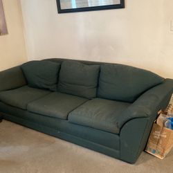 Sofa Couch. Goose down filled cushions 7 Ft