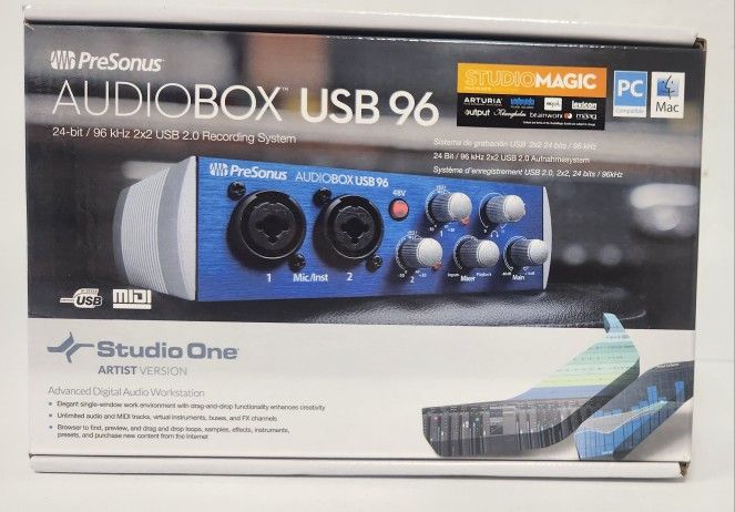 PreSonus AUDIOBOX USB 96 2 Channel Audio Interface NEW