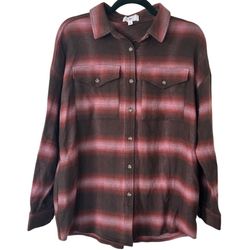 BP Nordstrom Button Down Plaid Shirt Small NEW