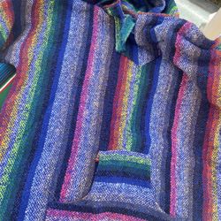 Poncho Mexican Sweater Size Xl