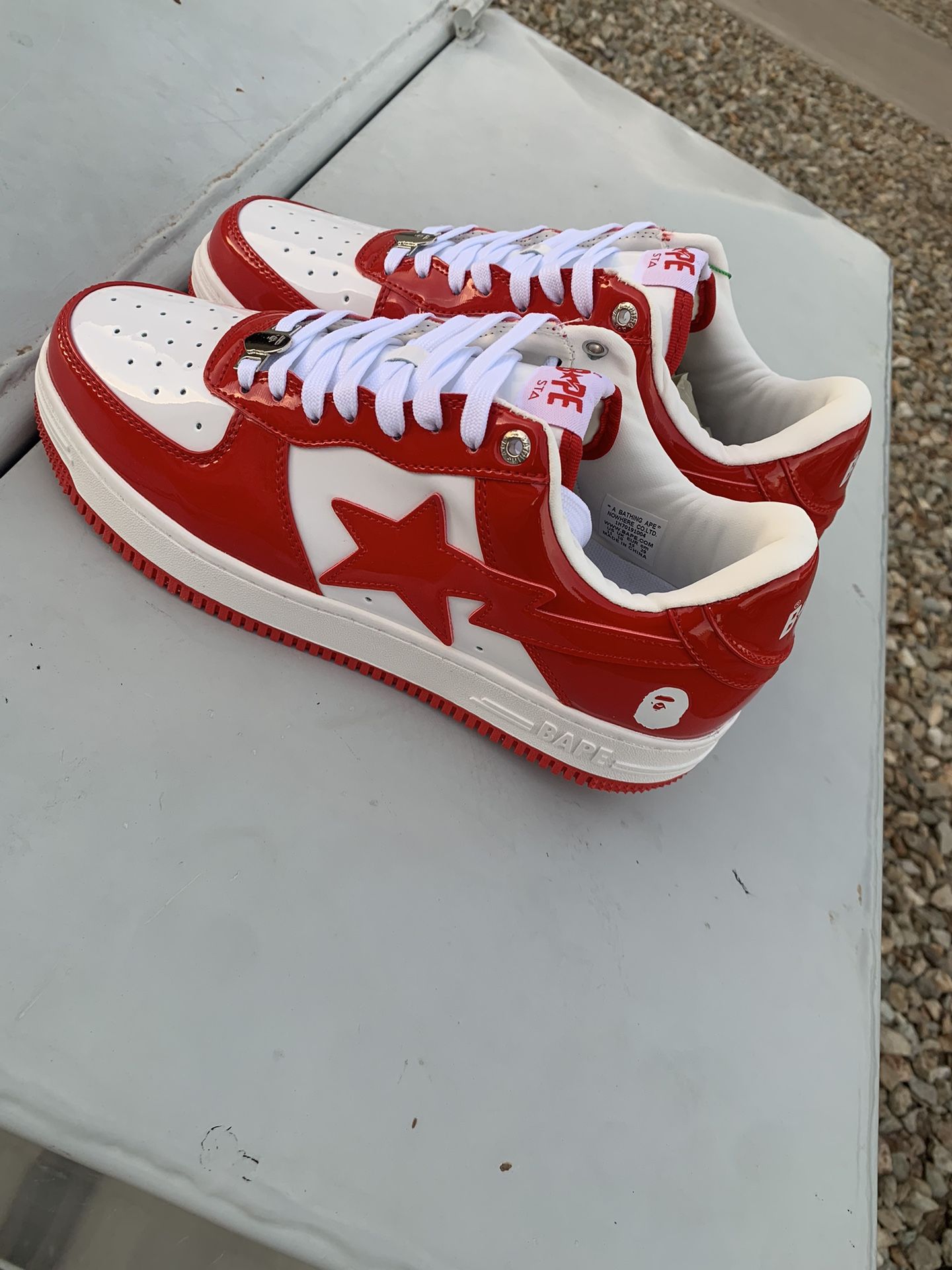 Bapestas Leather Red