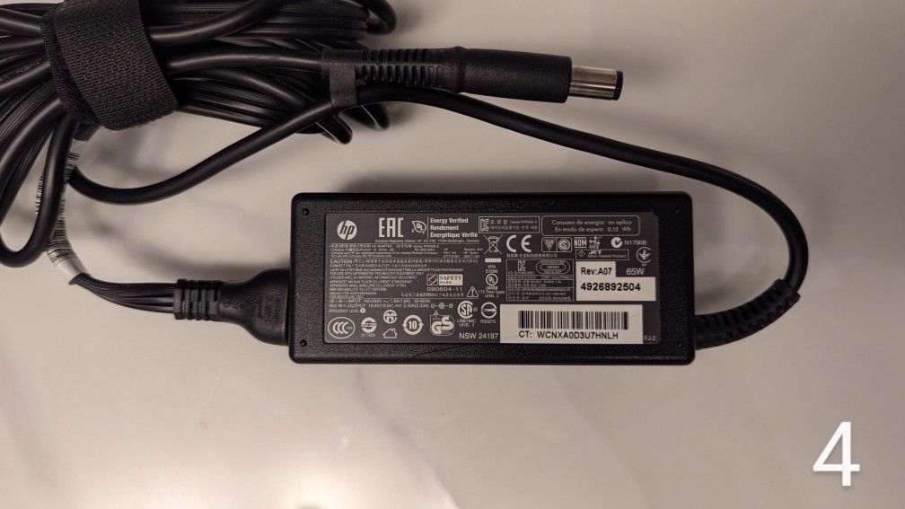HP Laptop Power Supply Charger Adapter.