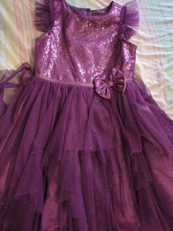 Girl 's purple dress(frock)size 10