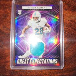 Devon Achane Illusions Patch Rookie Card