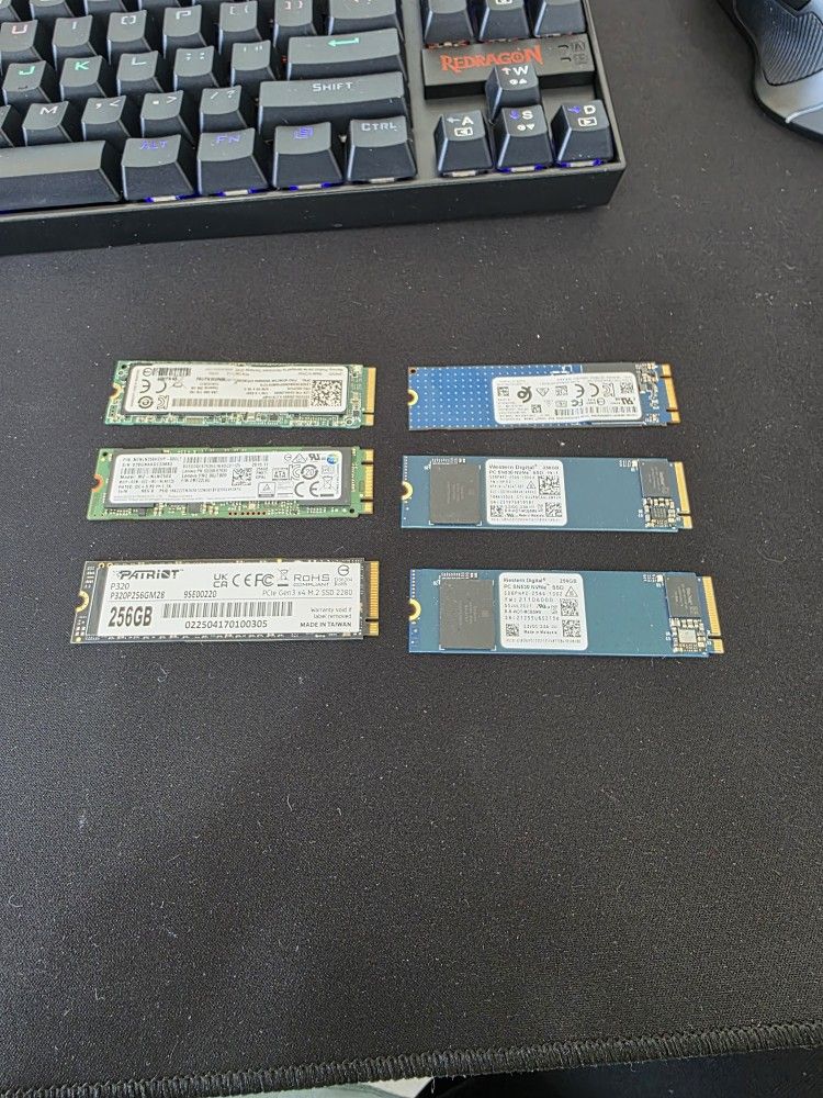 Nvme Ssd Chips All Have 256gb Storage