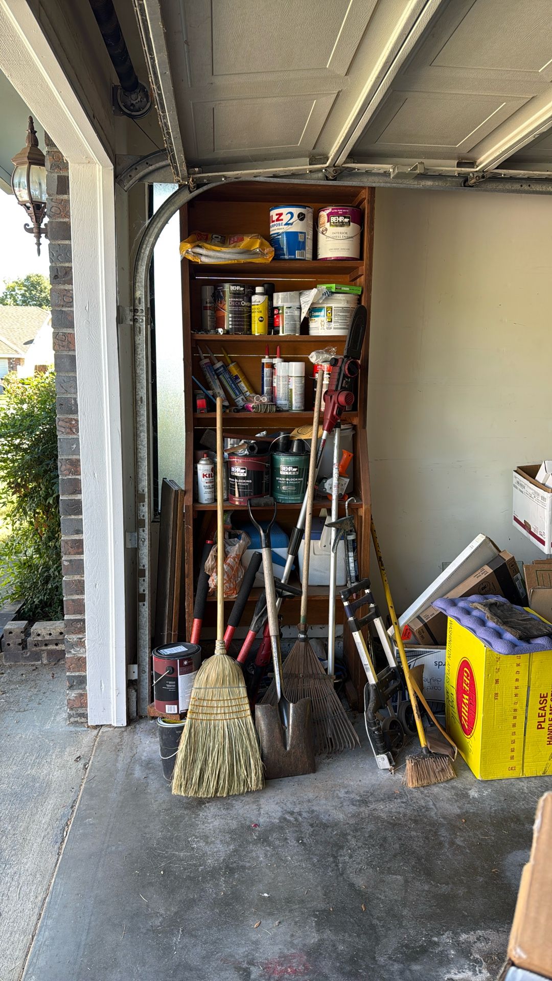 Bookcase or garage shelves