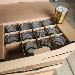 54 Gold Votives with Candles