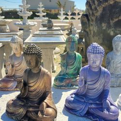 Concrete Buddha Statue / Cement Garden Backyard Buddhas