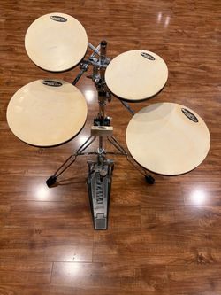Drum set practice pad set. $75