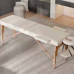 White  Portable Massage Table 