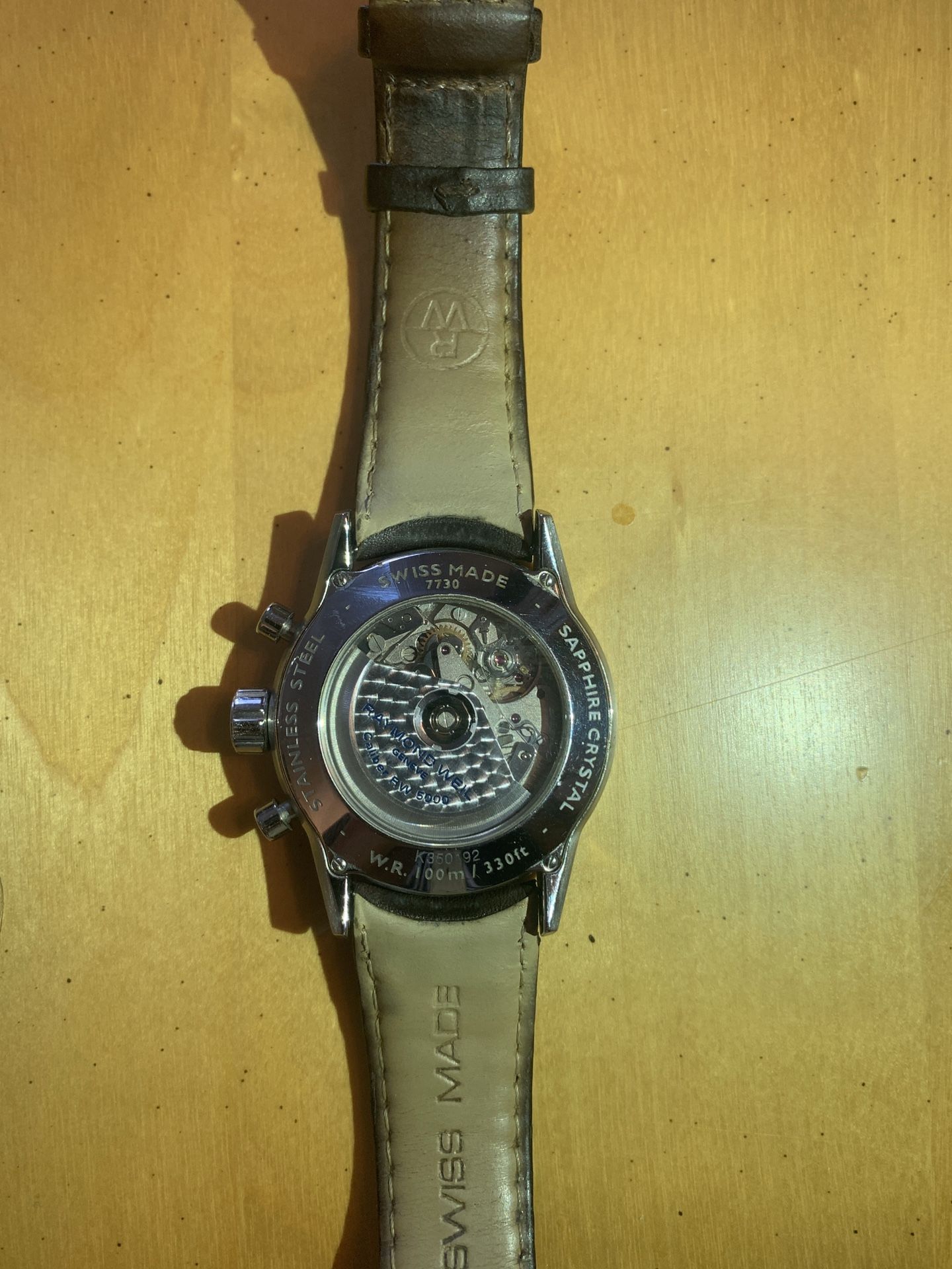 Raymond Weil rose gold men’s watch