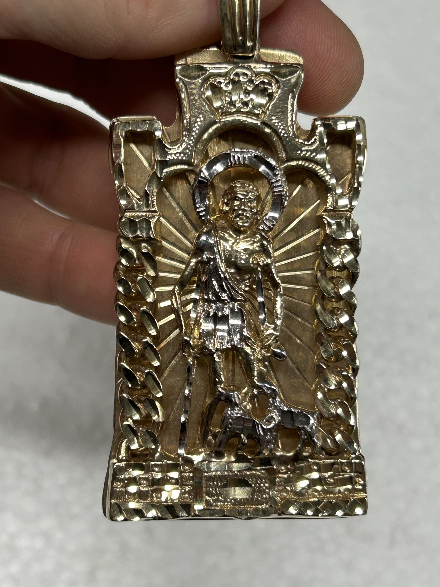 10K Yellow Gold Jesus Pendant Charm Pendant