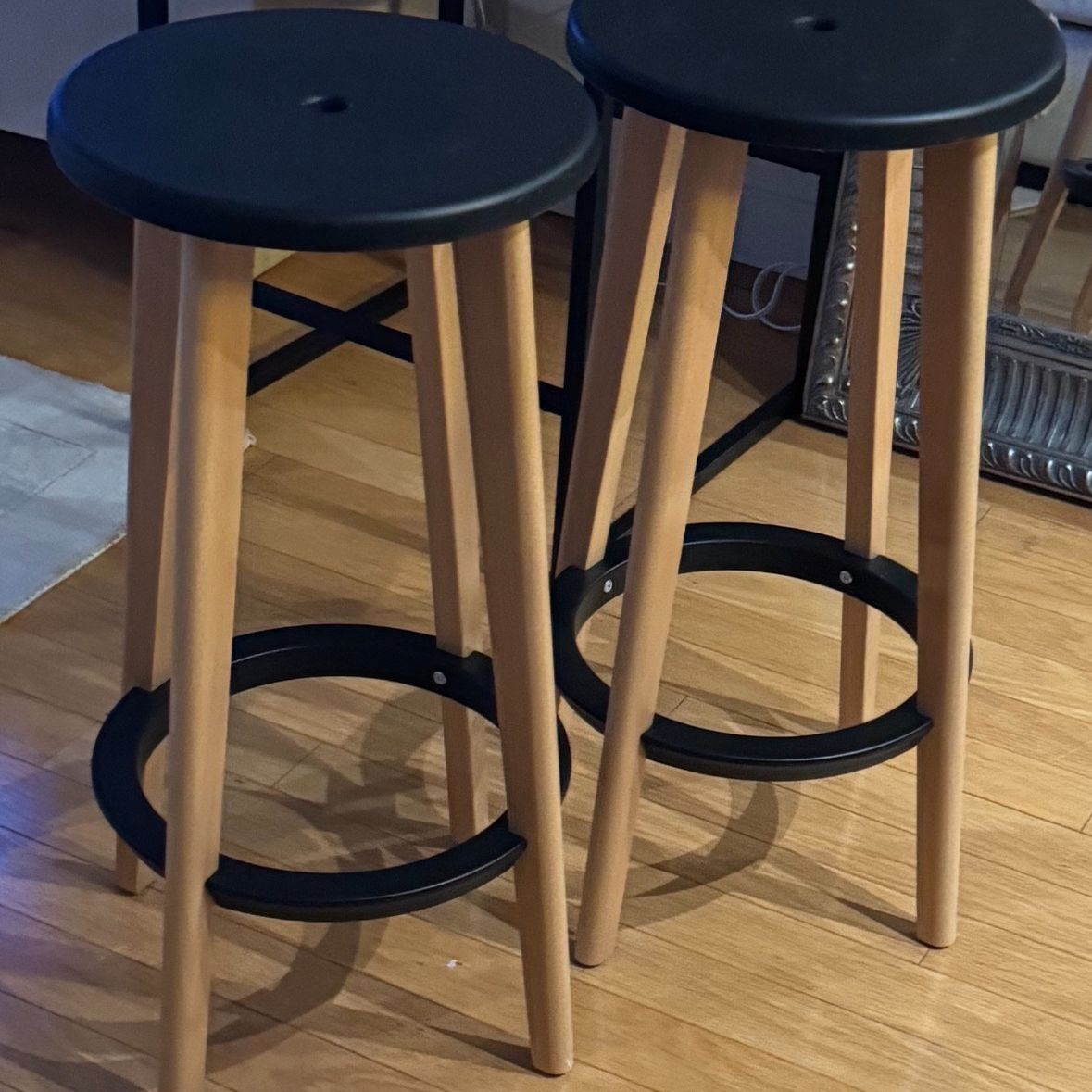 Modern Slick Bar Stools $ 300 For Both 