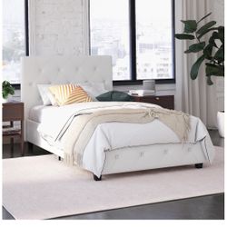 Platform Bed, Twin, White