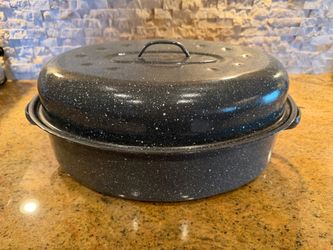 16 Inch Roasting Pan with Lid, Cooking Pot