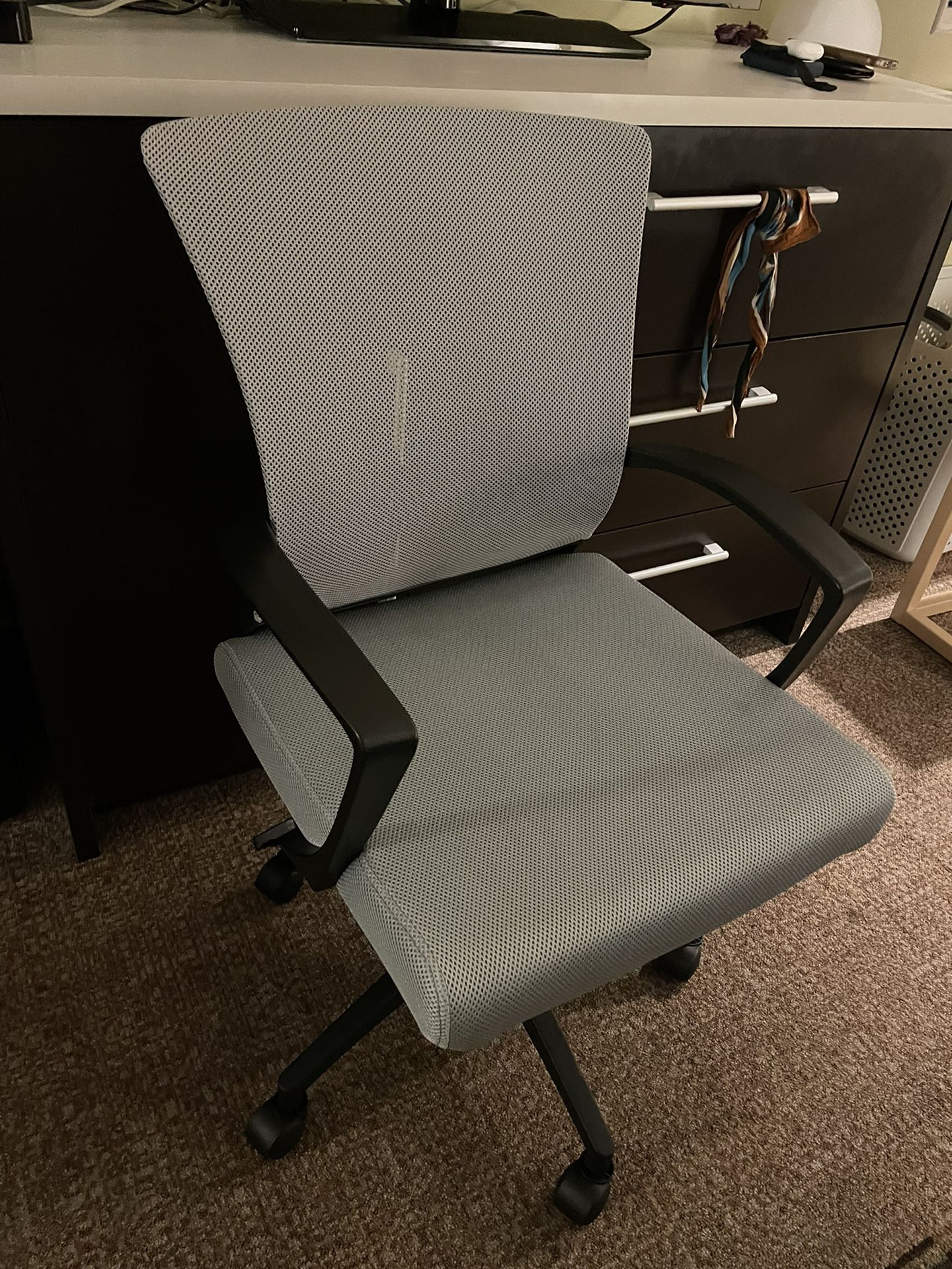Desk Chair And Monitor 