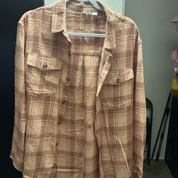 Women Plaid Flannel Shirt 