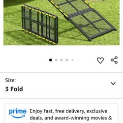 Dog Ramp for Car, 74"x20" Outdoor Portable Dog Ramps for Large Dogs with Reflective Strips, Non-Slip Surface Pet Ramp for Truck, RV, SUV (Support Up t