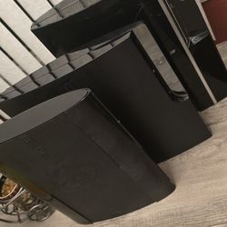 PlayStation 3 Bundle - Original & Two Slim Models (CECHK01, CECH-251A, CECH-4201B) - 3 Consoles + 2 Controllers