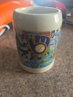 1982 Milwaukee Brewers MLB ceramic mug vintage AL champs World Series