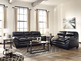 Ashley sofa and love seat , new Wholesale furniture center 25 w 39th street Kansas City mo 64111 Monday thru Saturday 10 am to 6 pm No credit neede