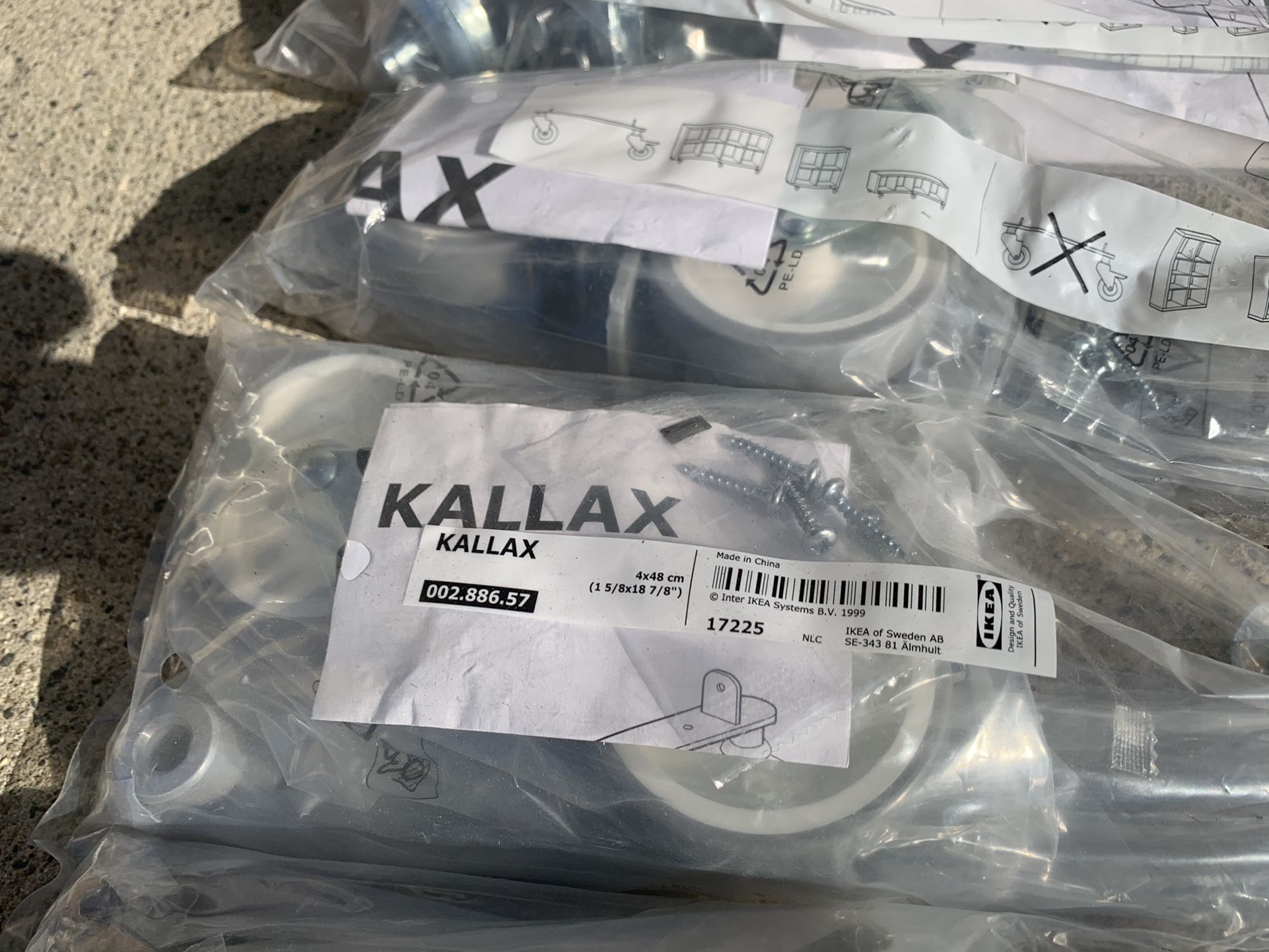 IKEA Kallax Casters NEW (discontinued In 2019) for Sale in Laguna