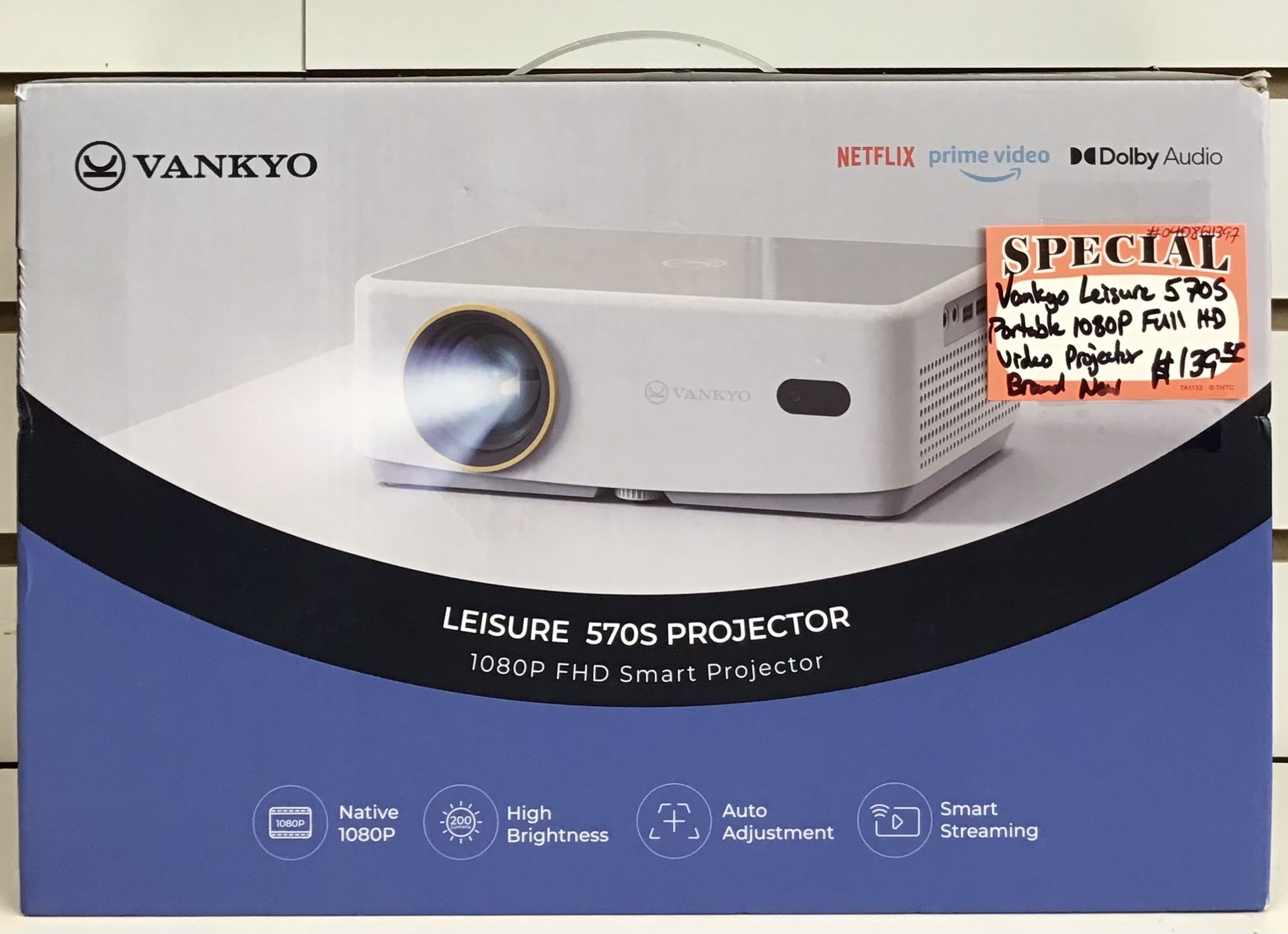 Vankyo Leisure 570S Portable 1080P Full HD Video Projector Brand New