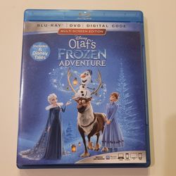 $5 DISNEY BLU RAY , FROZEN: OLAF'S FROZEN ADVENTURE.  BLU RAY  ONLY NO DIGITAL OR DVD $5 OR TRADE FOR A MOVIE TITLE I DO NOT ALREADY OWN.  