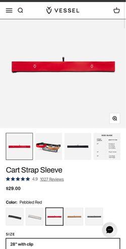 Vessel Golf Cart Sleeve
