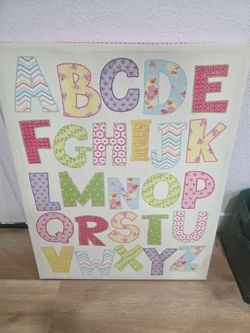 Alphabet Art frame