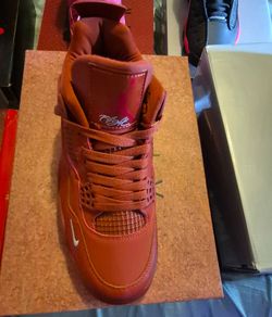 Brick by Brick Burnt orange Jordan 4's
