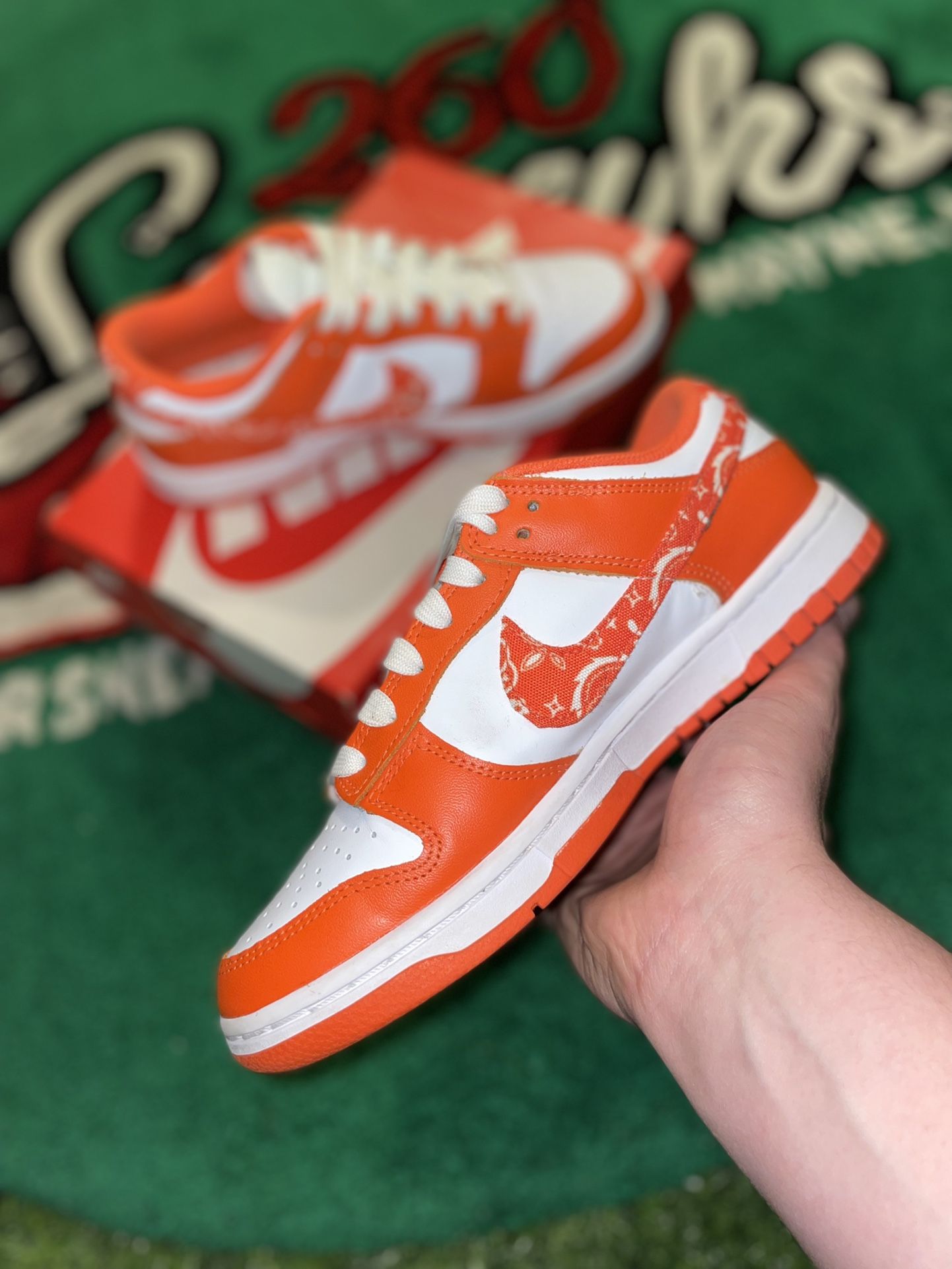 Women’s Nike Dunk Low Orange Paisley 🍊