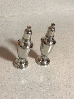 WEB Pewter Weighted Salt & Pepper Shaker Set - Moving soon