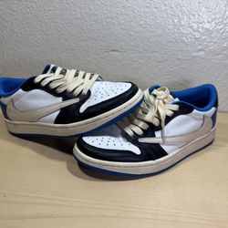 Fragment Design x Travis Scott x Air Jordan 1 Retro Low.  Size 6.5