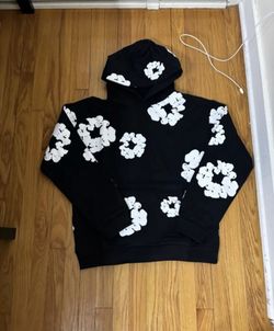 Denim Tears Hoodie Black and White Size L With Receipt 