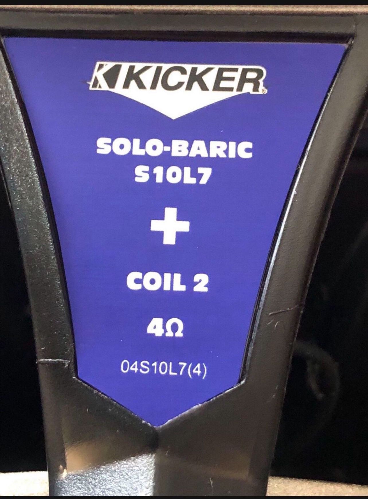Kicker 10” L7 Solo-Baric (Old School, Brand New In The Box)
