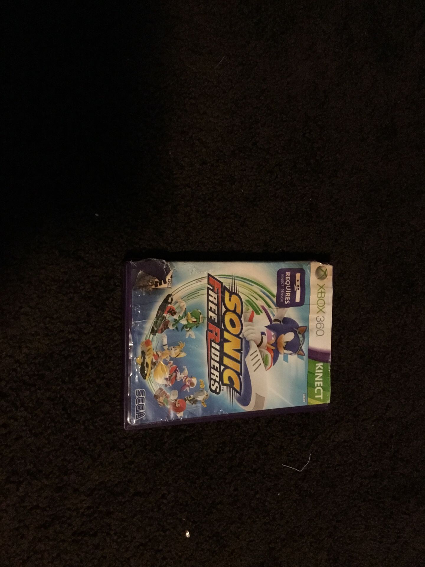 Sonic. Free riders Xbox 360 Kinect cd tape