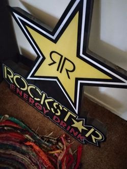 Rock star wall sign
