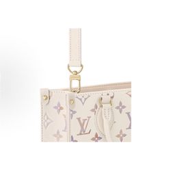 LOUIS VUITTON ONTHEGO Metal Brand  Print Watercolor Gradient Effect Embossed Grained Cowhide Tote Bag Shopping Bag Cross-body Single-shoulder (p7777)