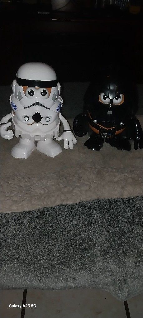Star Wars Stormtrooper and Darth Vader Potato Heads