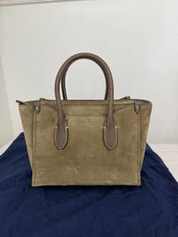 Polo Ralph Lauren Calf-Suede Mini Sloane Satchel