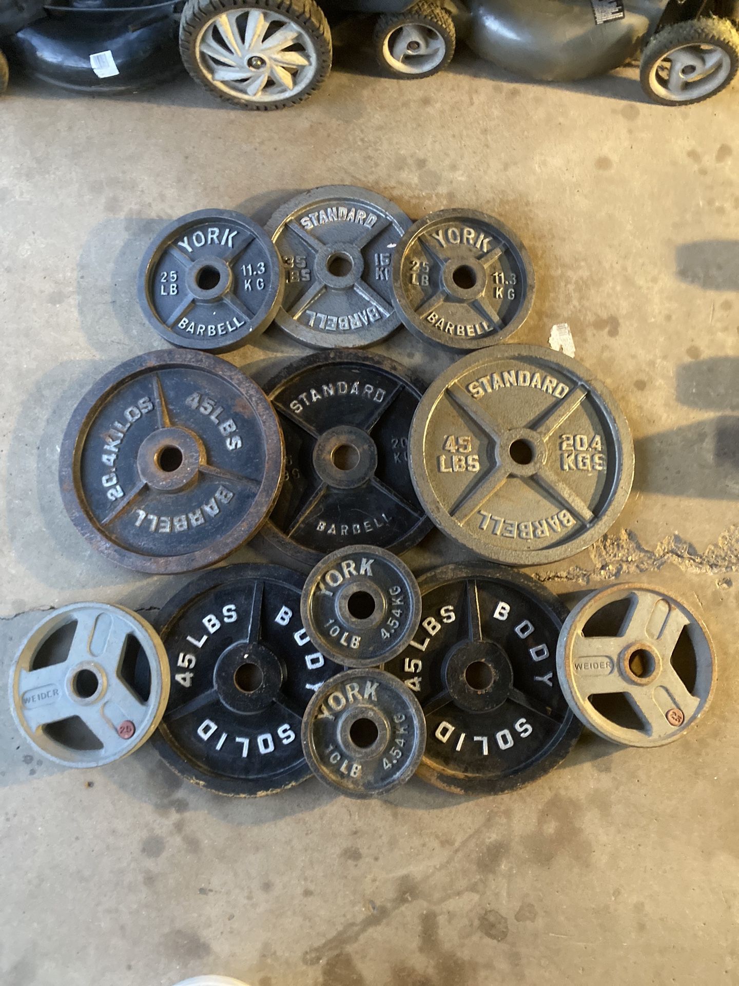 Gym - Assorted Olympic Weight Plates