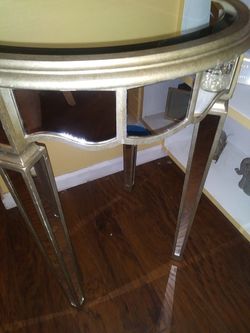 Mirrored Side Table