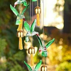 Hummingbird Solar Wind Chimes

