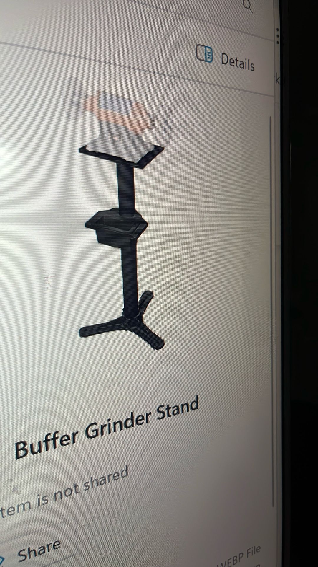 Buffer-grinder Stand