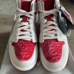 Air Jordan High Summit White/M Red-Phanton 9.5 Woman