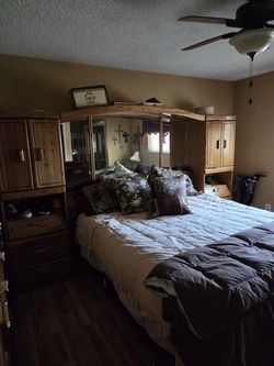 Bedroom set with King mattress