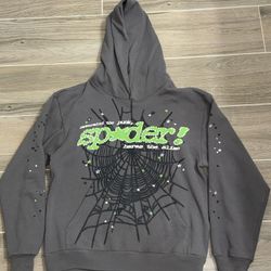Grey Spider Hoodie