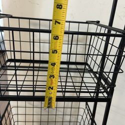 3-Tier Standing Wire Basket, featuring removable baskets